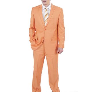 Ferrecci Ferreccis Two Piece Two Buttom Orange Suit Orange Size 36S