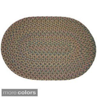 Bouquet Multicolored Braided Area Rug (2 X 4 Oval)