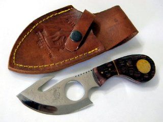 Bone Collector Hand Made Skinning Gut Hook Knife BC794  Hunting Knives  Sports & Outdoors