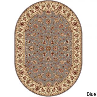 Rhythm 105370 Traditional Area Rug (5 3 X 7 3 Oval)