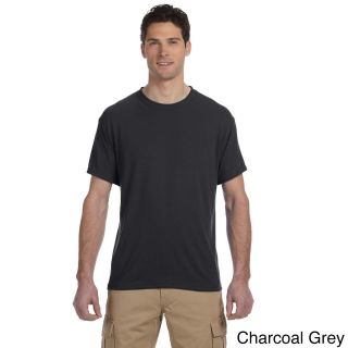 Jerzees Mens Basic Crew Neck T shirt Grey Size 3XL