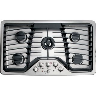 GE Profile 5 Burner Gas Cooktop (Stainless) (Common 36 in; Actual 36 in)