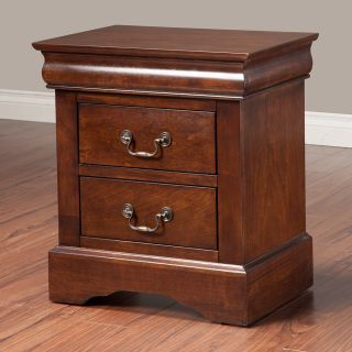 Alpine Furniture American Lifestyle West Haven Nightstand Brown Size 2 drawer