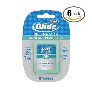 Glide Comfort Plus Dental Floss, Mint, 43.7 Yard Dispenser (Pack of 6) (Pack of 6) Health & Personal Care