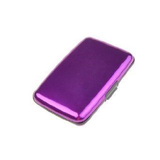 niceEshop(TM) Aluminum Waterproof Antimagnetic Credit Card / Business Card / Name Card Holder / Wallet / Case  Purple 
