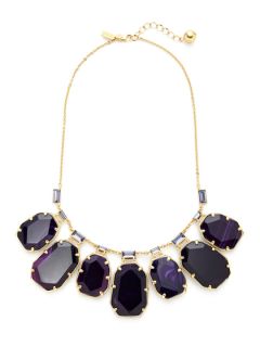 Purple Set In Stone Bib Necklace by kate spade new york