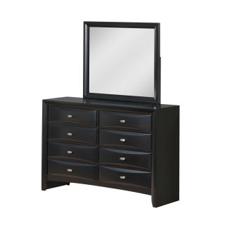 Global Furniture Usa Linda Black Dresser Black Size 8 drawer