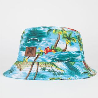 Tropical Palm Mens Bucket Hat Blue Combo One Size For Men 246870249