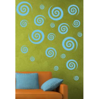 Alphabet Garden Designs Swirly Swirls Set Vinyl Wall Decal child212