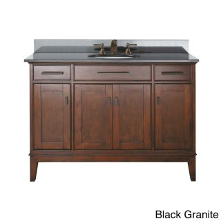Avanity Madison 48 inch Single Vanity In Tobacco Finish With Sink And Top