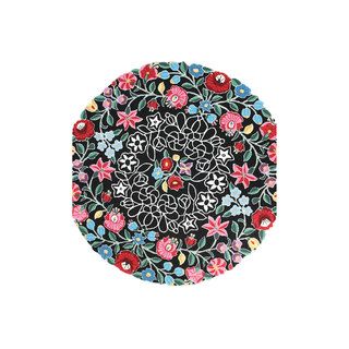 Nuloom Hand hooked Country Floral Multi Round Rug (6 X 6)