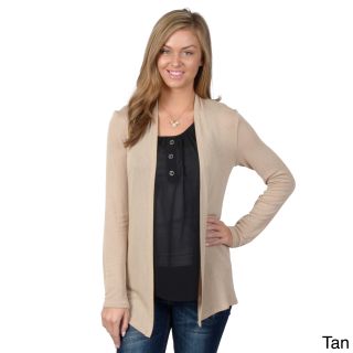 Hailey Jeans Co Hailey Jeans Co. Juniors Open Front Long Sleeve Cardigan Tan Size S (1  3)