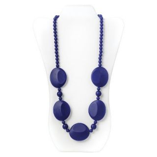 Nixi by Bumkins Pietra Silicone Teething Necklace   Navy