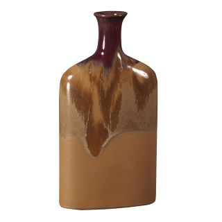 Large Mocha/ Sand Glossy Ceramic Bottle