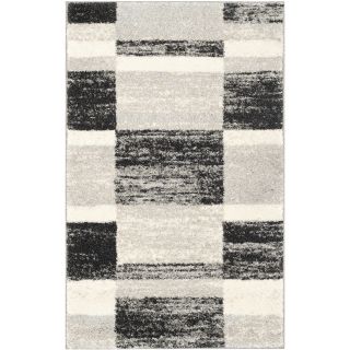 Safavieh Retro Black/ Light Grey Rug (3 X 5)