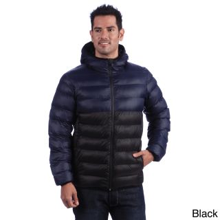 Collezione Collezione Mens Hooded Packable Puffer Jacket Black Size M