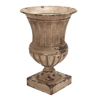 Antique Metal Planter Vase