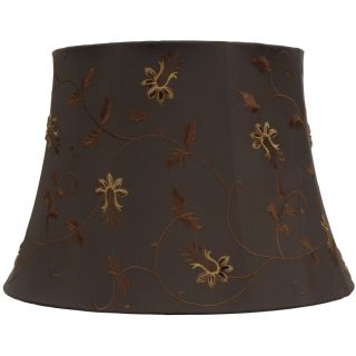 Portfolio 11 1/2 in x 17 in Brown Bell Lamp Shade
