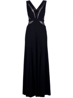 Bcbg Maxazria Lace Panel Evening Gown