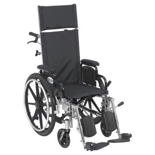 Viper Plus Lightweight Reclining Elevating Legrest Flip back Detachable Arm Wheelchair
