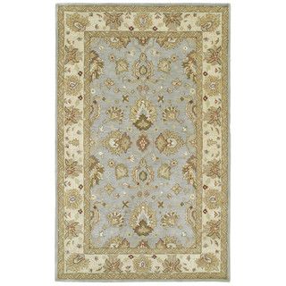 Anabelle Spa Blue Hand tufted Wool Area Rug (10 X 14)