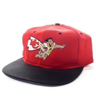 Kansas City Chiefs/ Fred Flintstone/ NFL/ Vintage Deadstock/ Snapback Hat/ Cap  Sports Fan Baseball Caps  Sports & Outdoors