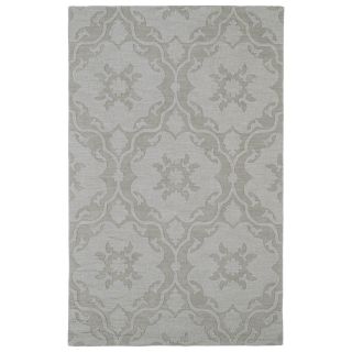 Trends Light Taupe Medallions Wool Rug (80 X 110)