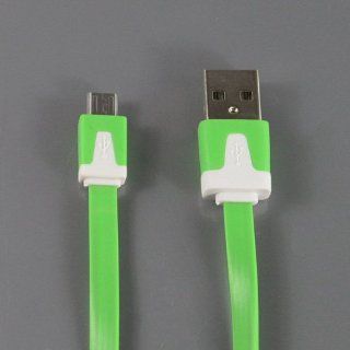 ZuGadgets Green 1M Micro Port USB Charging Cable Power & Data Lead for HTC,Samsung,Nokia,Smart Phones (7840 4) Cell Phones & Accessories