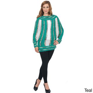 Bacci Womens Striped Sweater Blue Size L (12  14)