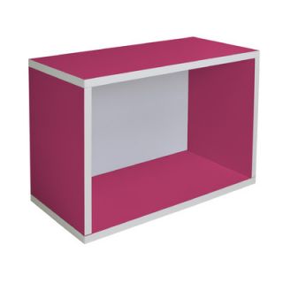 Way Basics Eco Friendly Rectangle Plus Storage Unit BS 285 580 390 Finish Pink