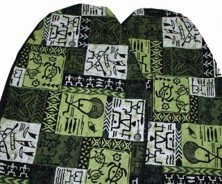 Hawaiian Car Seat Covers, Green Tapa, Set of 2 Front Bucket Seat Covers, Made in Hawaii Usa Automotive