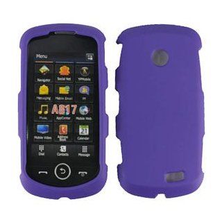 For ATT Samsung Solstice 2 A817 Accessory   Purple Hard Case Cover Cell Phones & Accessories