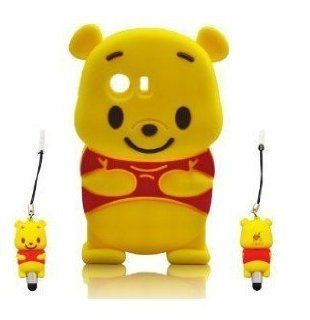 I Need Winnie the Pooh 3d Soft Silicone Case Cover Faceplate Protector for Galaxy Y S5360/S5363 Cell Phones & Accessories