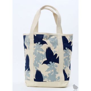 Thomas Paul Large Crows Tote in Grey/Navy TB 2001