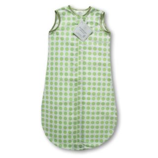 Swaddle Designs Certified Organic Cotton Flannel zzZipMe Sack in Kiwi with Do