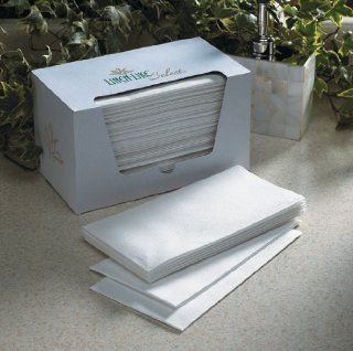 Hoffmaster 812 6 LLS White 6 Fold Linen Like Select Guest Towel Napkin, 12 x 17 inch    500 per case.   Hand Towels