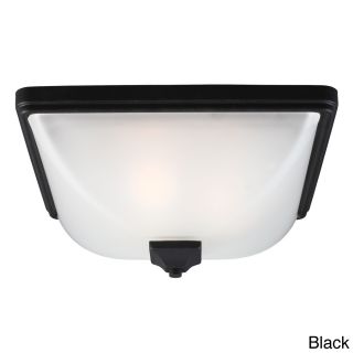 Irving Park 3 light Outdoor Ceilng Flush Mount With Satin Etched Glass