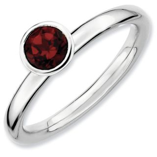 Stackable Expressions™ Garnet Solitaire High Profile Ring in