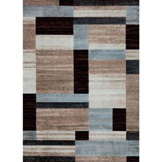 Concord Global Winston Rectangular Cream Geometric Area Rug (Common 5 ft x 7 ft; Actual 5 ft 3 in x 7 ft 3 in)