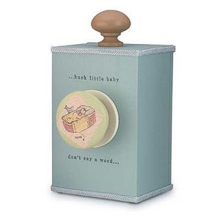Tree by Kerri Lee Hush Little Baby Wind Up Music Box in Distressed Turquois