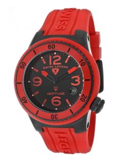 Womens Neptune Red & Black Watch by Swiss Legend Watches