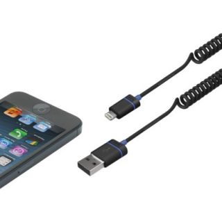 iLUV Premium Coiled Charge/Sync Cable with Light