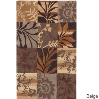Surya Carpet, Inc Hand tufted Solano Transitional Floral Area Rug (9 X 12) Brown Size 9 x 12