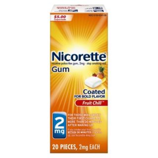 Nicorette® Fruit Chill™ Gum   20 Count (2 mg)