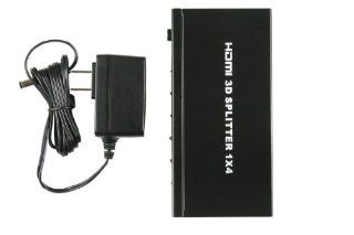 Bilins HDV 814 1x4 3D Compatible HDMI Splitter 1 HDMI source to 4 HDMI Displays (Black) Electronics