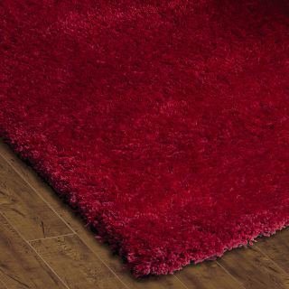 Sands Soft Shag Hot Tamale Red Area Rug (8 X 10)