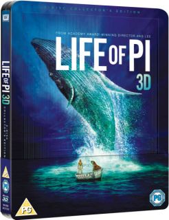 Life of Pi 3D   Limited Edition Steelbook (Includes 2D Blu Ray and Digital and UltraViolet Copies)      Blu ray