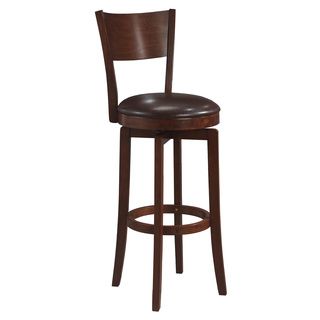 Archer Brown Arched Back Swivel Stool