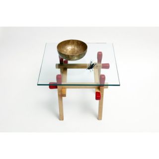 ARTLESS Matchstick Table A MS S W Finish Solid Maple dipped in Red