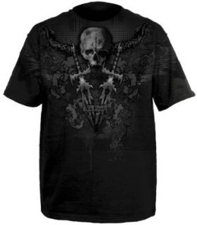 No Fear Men's DOUBLE DAGGER T Shirt  Black XXL Clothing